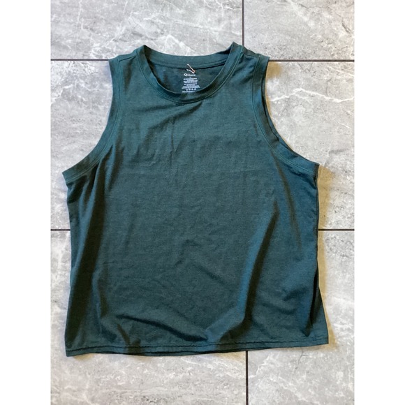 Quince Tops - Quince NWOT Womens Recycled Polyester Spandex Muscle Tank Top Green Medium